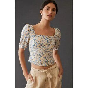 Favorite Daughter The One That Got Away Blouse in Poppy Floral White